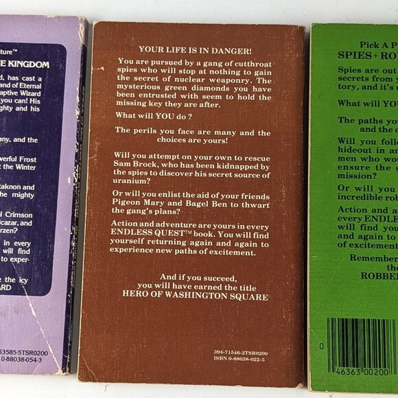 Vintage 80s Endless Quest Book - Hero of Washington Square #7 - Picture 8 of 8